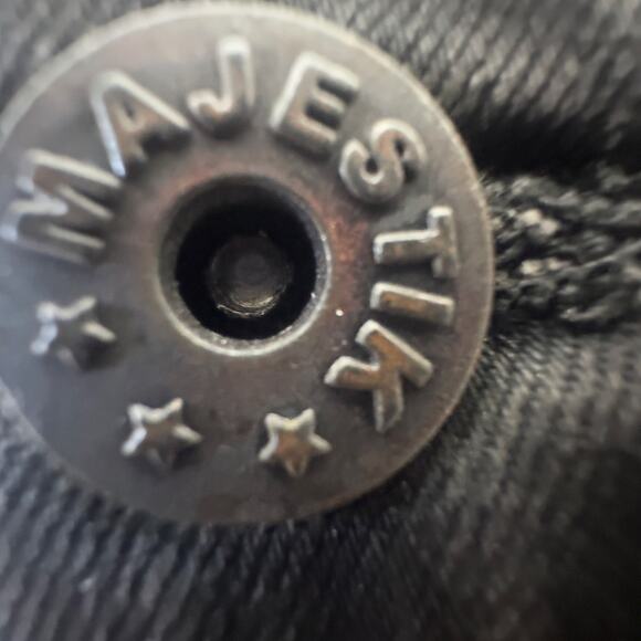 Men’s Moto skinny ripped inlaid embellished mid rise Majestik jeans distressed - Picture 5 of 15